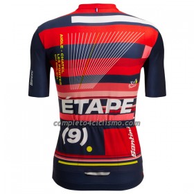Maglia 2022 Tour de France Manica Corta Aigle-Chatel Rosso Blu